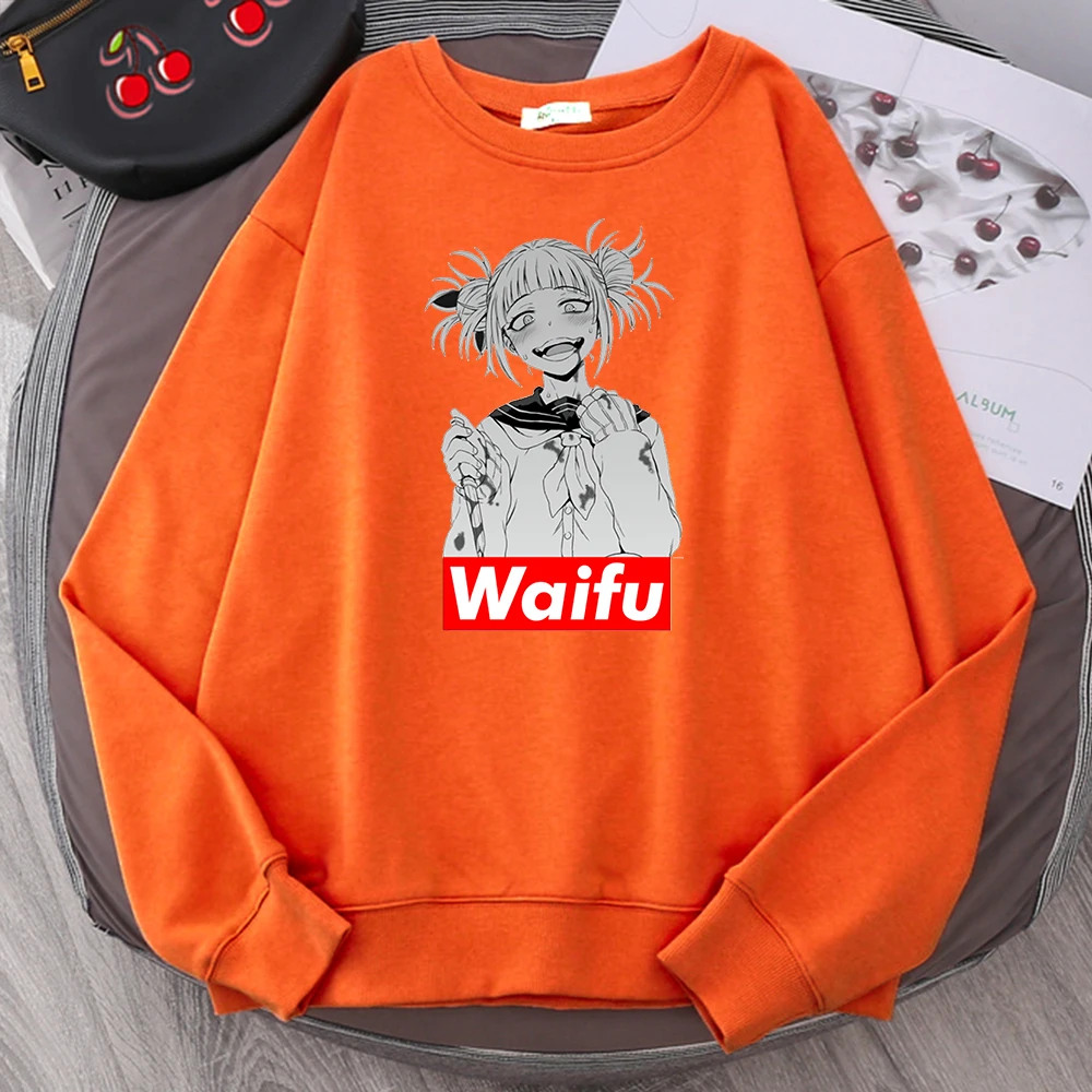 

Himiko Toga From My Hero Academia Pullover For Men Kawaii Soft Tracksuit Anime Comfortable Sportswear Cartoons Mens Sweatshirt