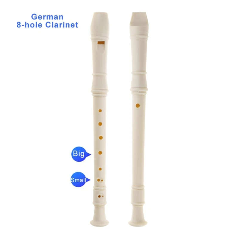 11UE Блокфлейта для сопрано ключ C 6 отверстий 8 кларнет с чистящим стержнем и сумкой