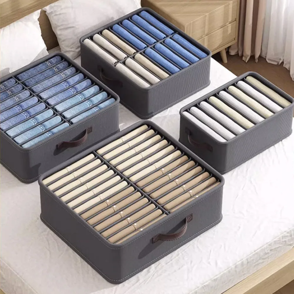 Новые принадлежности для гардероба классификационный ящик брюк серый/бежевый