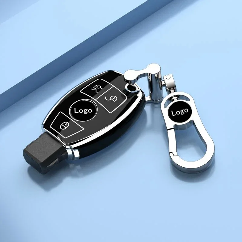 Чехол для ключа-брелка Mercedes Benz AMG C E M S CLS CLA GLK GLA GLC GLE умный пульт дистанционного