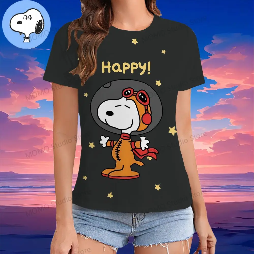 Женская футболка с коротким рукавом и 3D-принтом Y2k