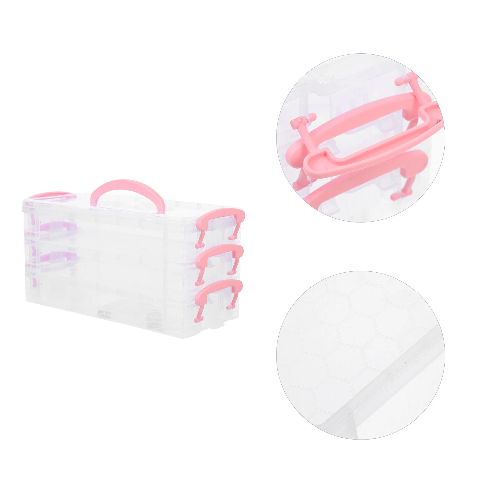 

Box Case Storage Pen Stackable Organizer Aesthetic Accessories Desk Stationery Holderplastic Hobby Clearcontainer Marker Boxes