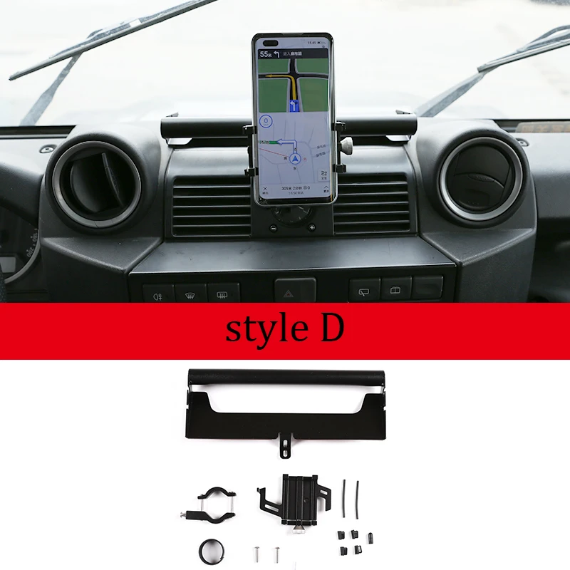 

Для 2004-2018 Land Rover Defender Центральная консольная алюминиевая металлический держатель навигационного кронштейна аксессуары