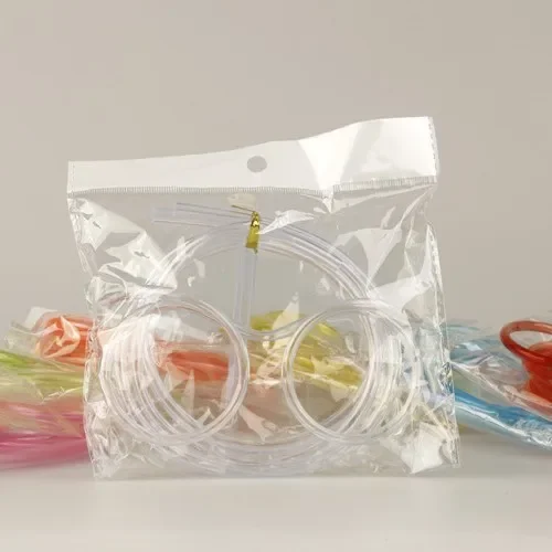 Прозрачные гибкие трубочки для напитков