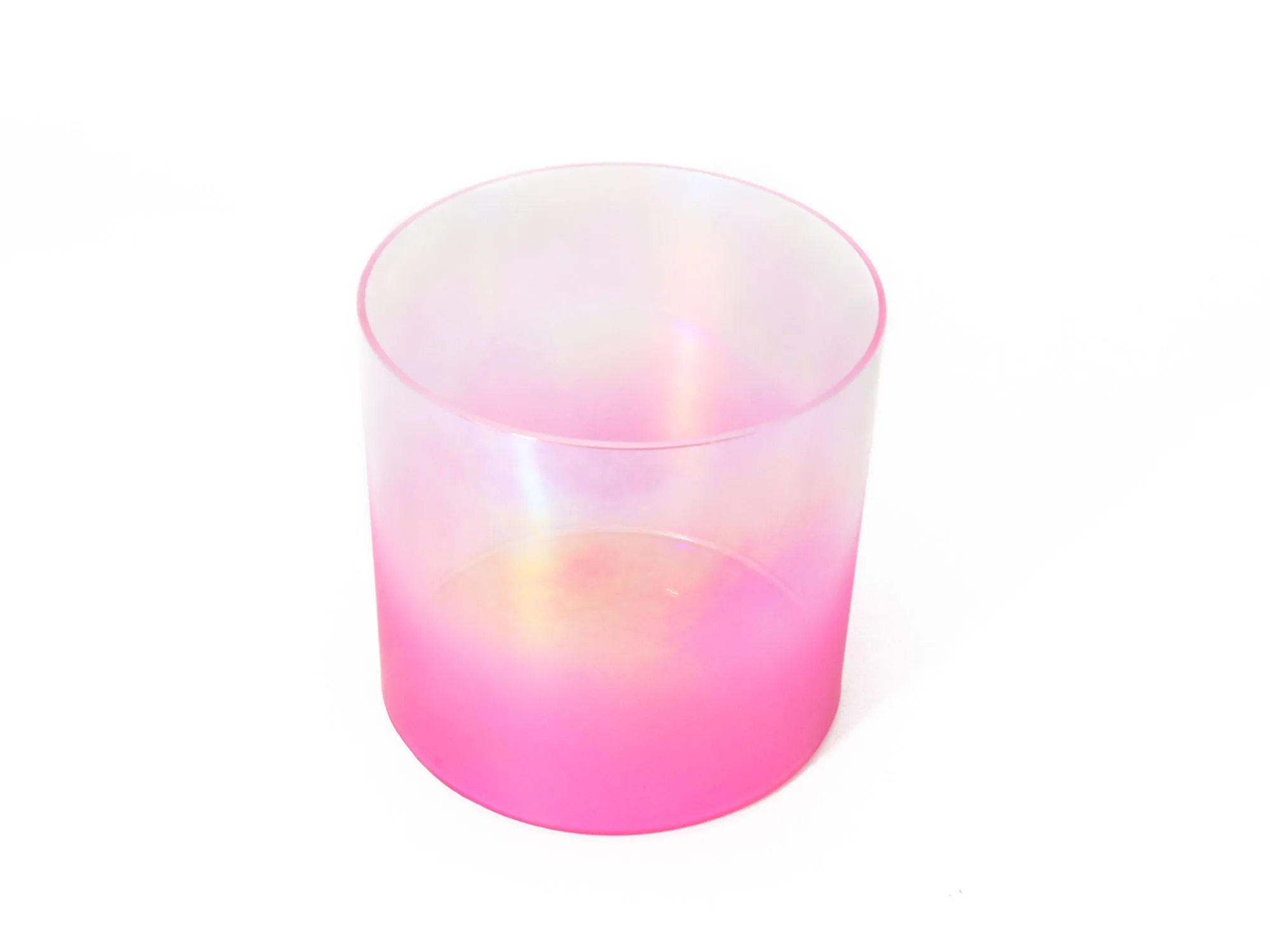 Гималайская Розовая Хрустальная портативная Поющая чаша Хрустальный