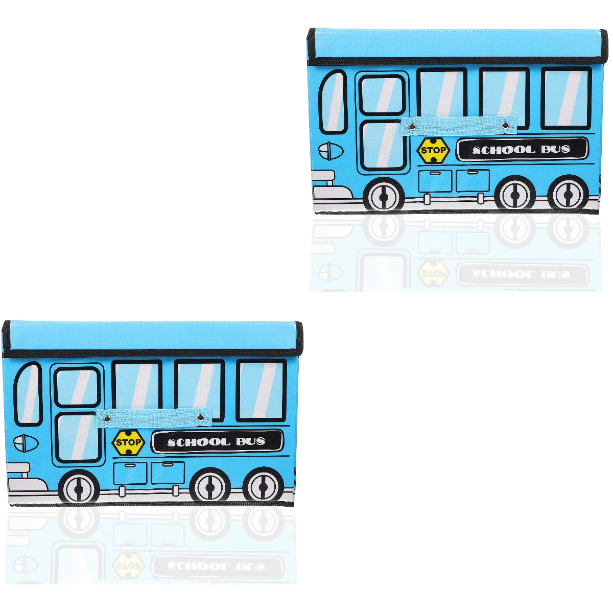 

2pcs Portable Box Japanese Bus Style Box Multi-function Box Kids