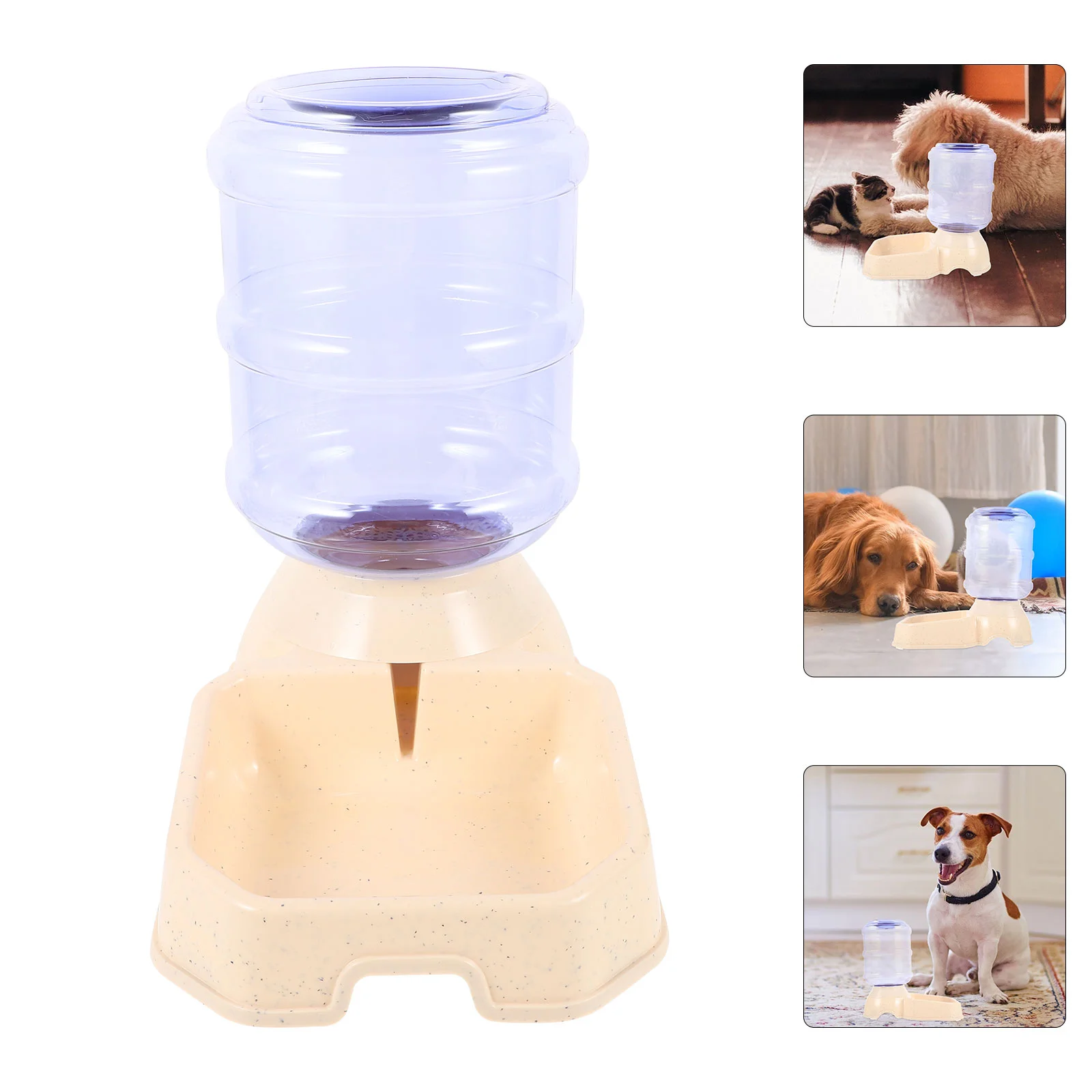 

Plastic Water Bottles Pet Fountain Feeder Dogs Cat Dispensers The Large Bowl Cats