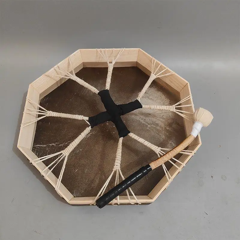 Кожаный Тамбурин в индийском стиле музыкальная терапия Йога медитация