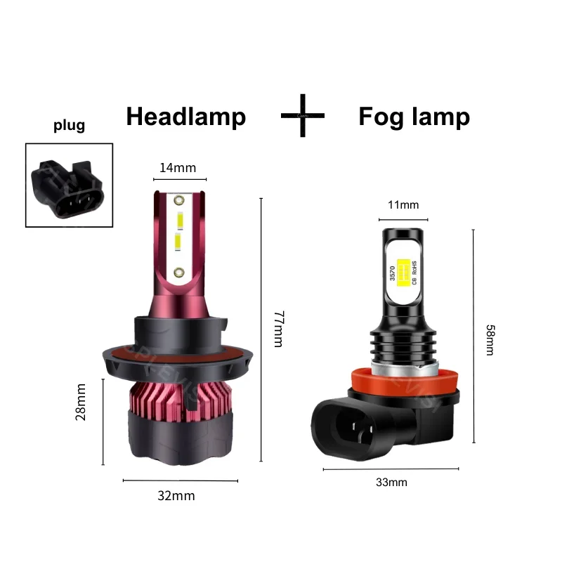 SPLEVISI 4 шт. фары дальнего света ближнего противотуманные для Ford Flex 2009 2010 2011 2012 2013 2014