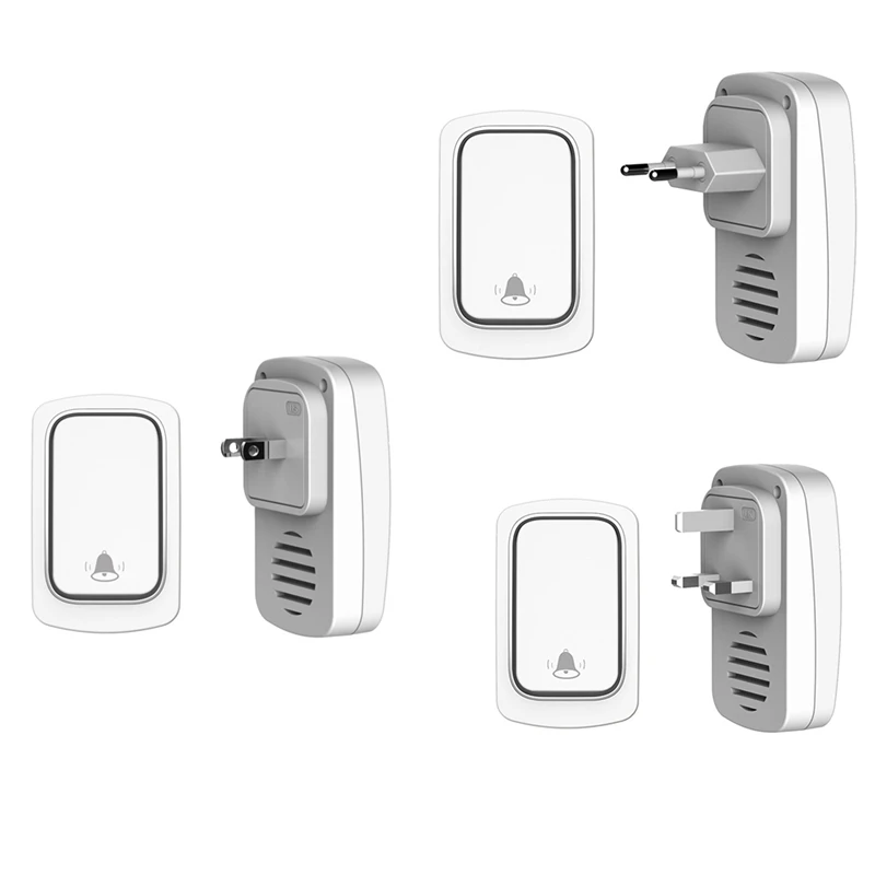 Автономный беспроводной дверной звонок без батареи Водонепроницаемый для