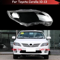 car front headlight caps lampshade shell housing case for toyota corolla 2010 2013 front glass lens headlamp headlight cover