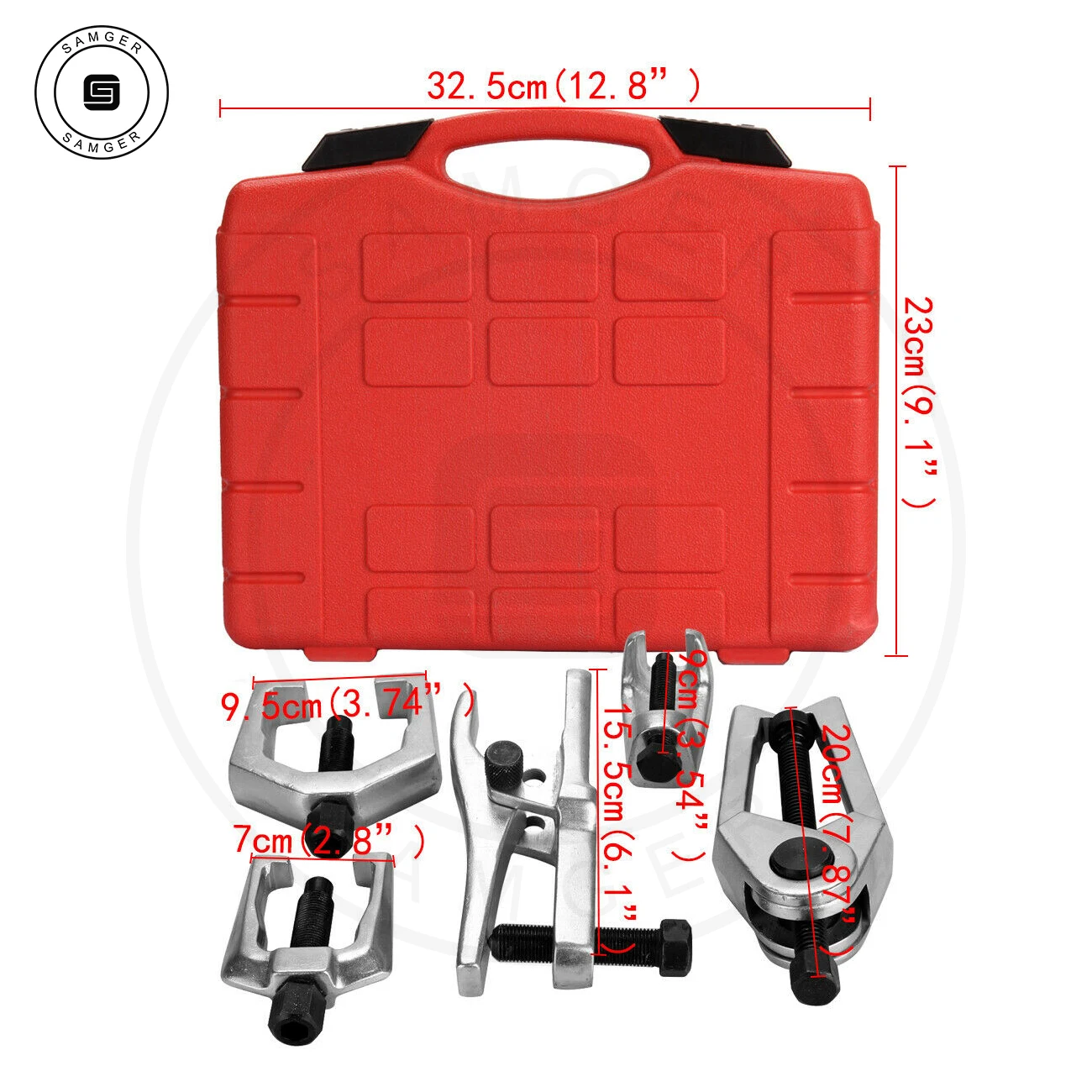 Samger 5Pcs Ball Joint Separator Arm Puller Remover Extractor Front Tie Rod/Pitman End Service Tool Kit Car Repair - купить по