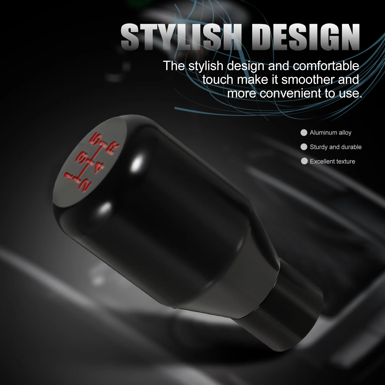 Универсальная 5-скоростная ручная ручка из алюминиевого сплава переключения