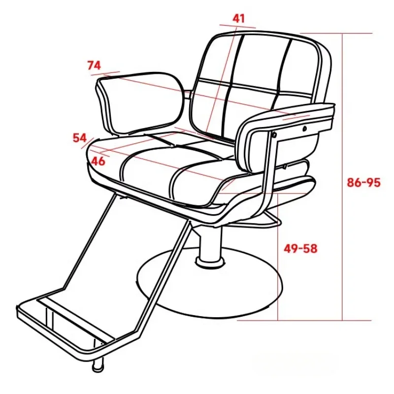 Вращающиеся стулья парикмахерское кресло эргономичное эстетическое на колесах