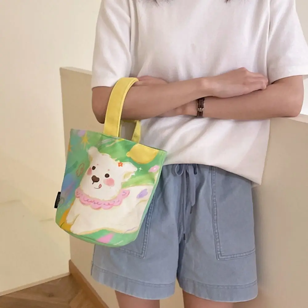 

Oxford Cloth Canvas Bag Casual Canvas Graffiti Bucket Bag Print Large Capacity Shoulder Bag Students