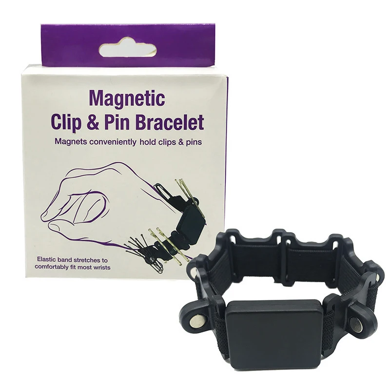

Magnetic Hair Clip Holder Watch Band Bracelets Silicone Wrist Strap Sewing Pincushion Salon Barber Hairdressing Styling Tools