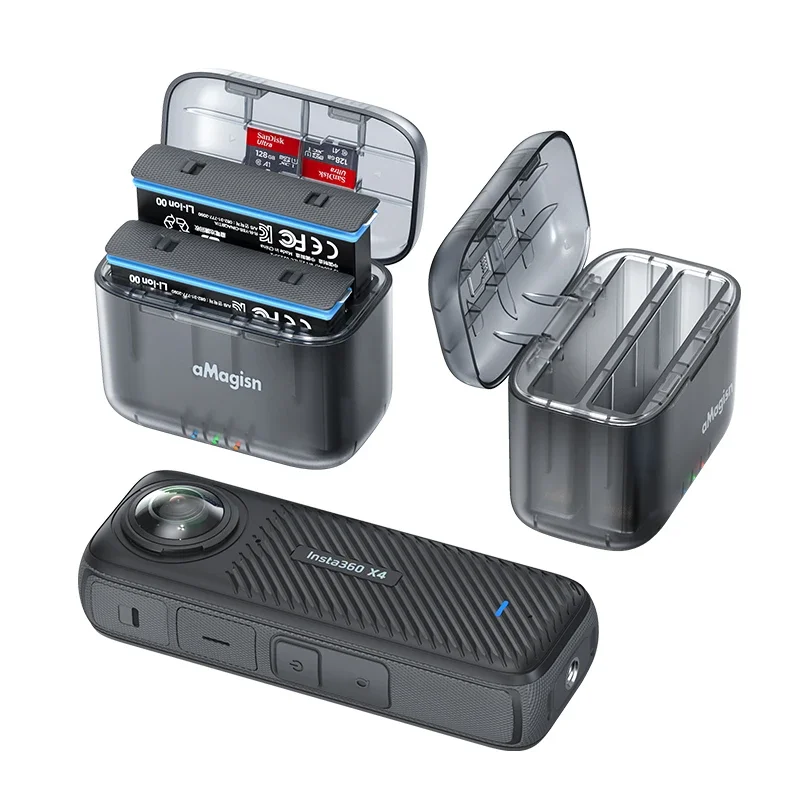 Магнитный флип-чехол для быстрой зарядки зарядное устройство с гнездами SD-карт