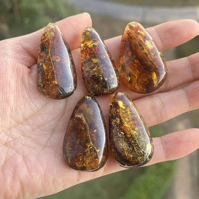 100% натуральный цветочный янтарный кулон настоящее уникальное ожерелье Chian