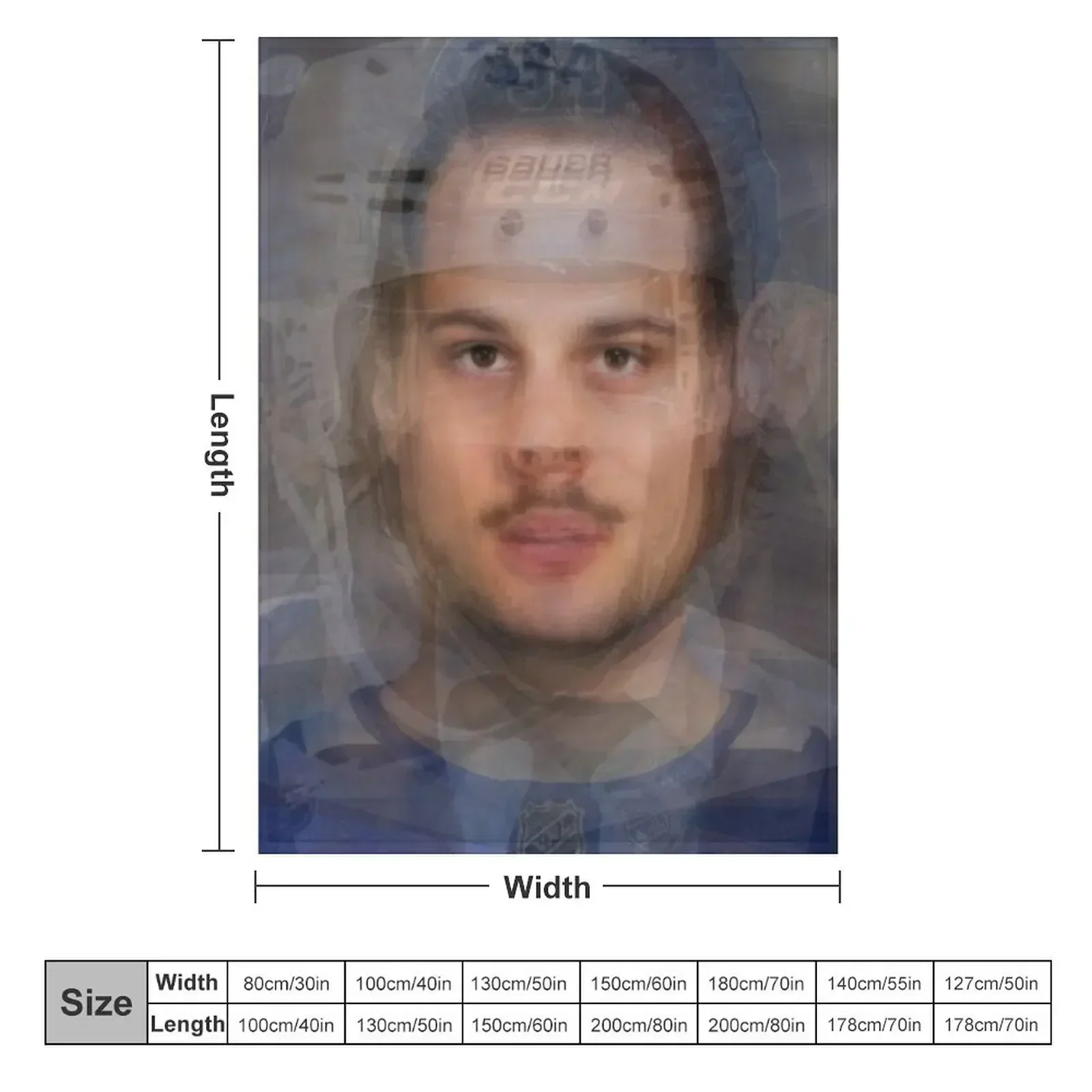 Портретное одеяло Auston Matthews фланелевые одеяла на заказ