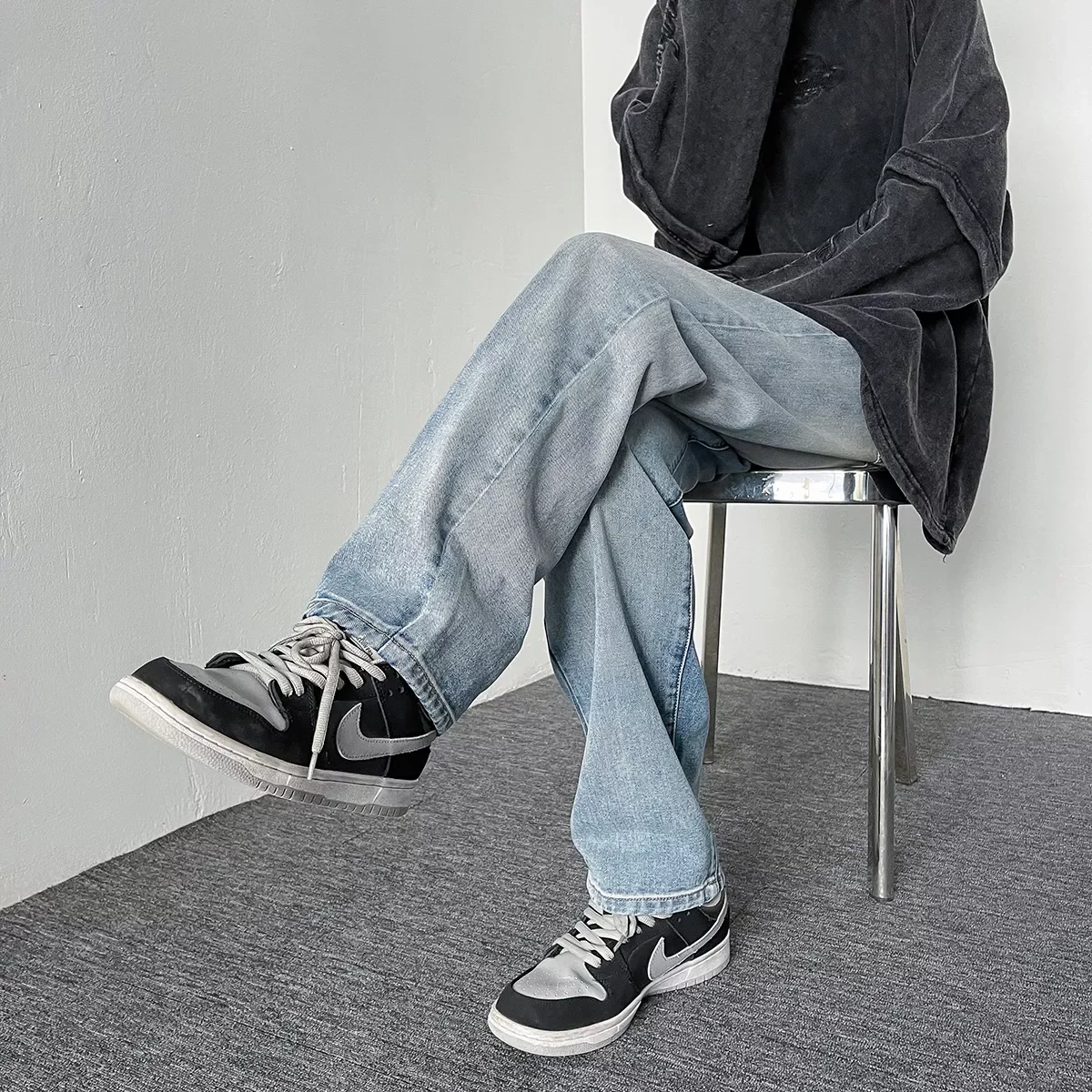 

Мужские джинсы с карманами, в винтажном стиле