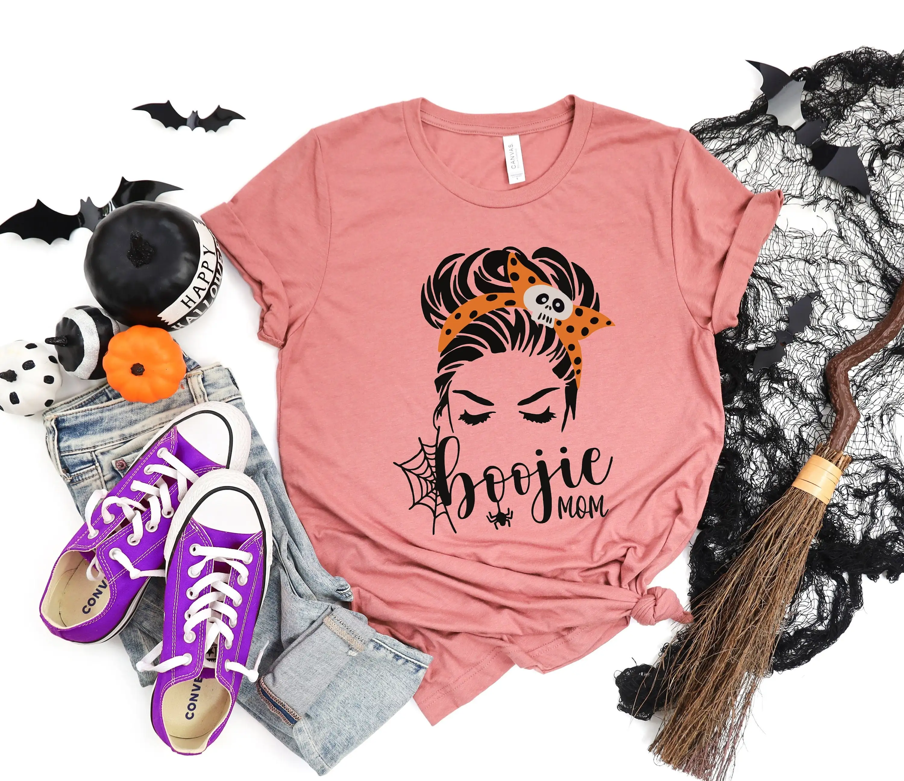 Boojie Mom T Shirt Halloween Boo For Cool Bougie Spooky