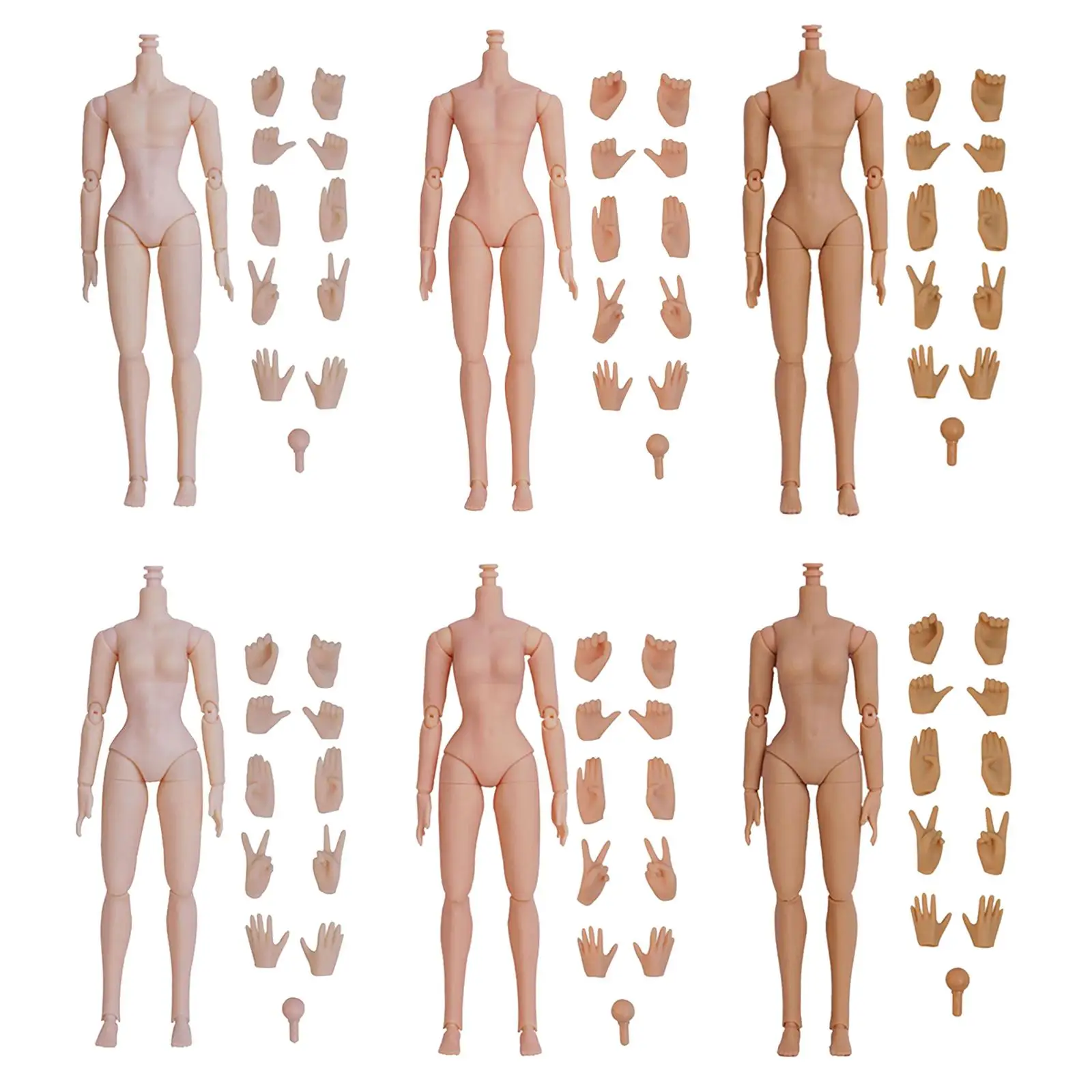 

12 inch Muscular Body Toys Miniature Collectible Detachable Narrow Shoulder