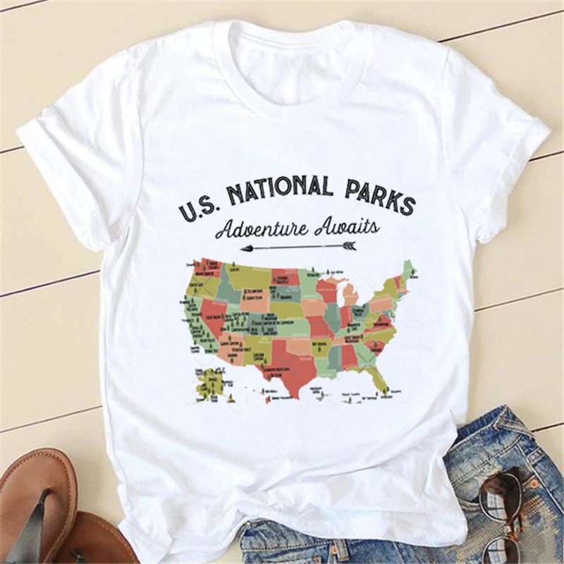 

Женская футболка с коротким рукавом, летняя повседневная футболка с принтом, 2023