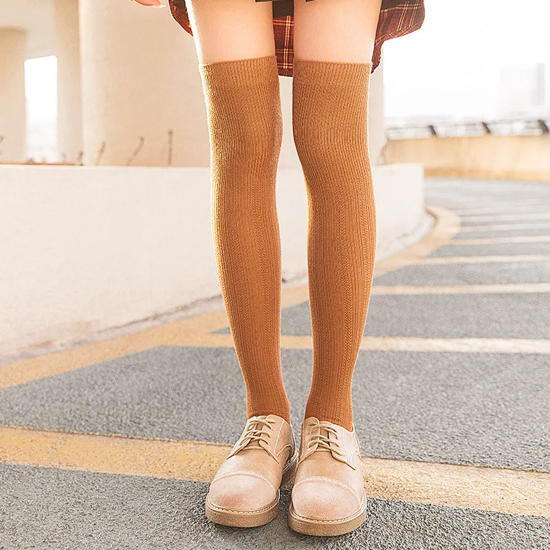 

Женские длинные черные чулки Dreamlikelin, в стиле преппи, в стиле Харадзюку, Осень-зима