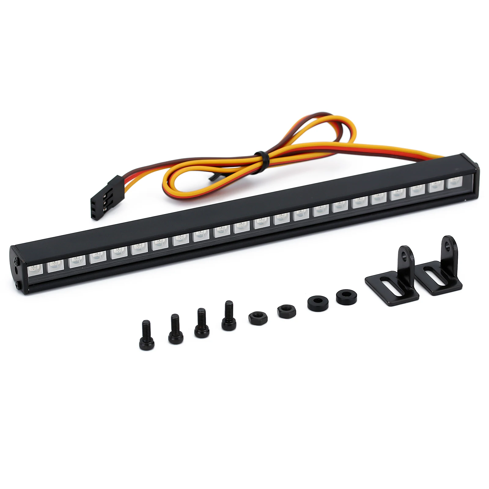 

Metal 16/22LED Multi-Mode Roof Lamp Light Bar for 1/10 RC Crawler Car Axial SCX10 90046 D90 Traxxas TRX-4