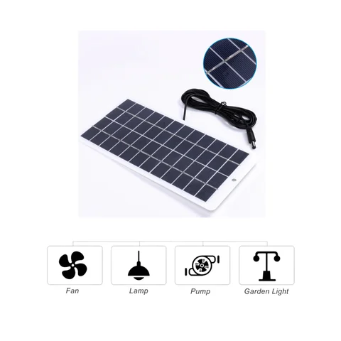 Солнечная панель монокристаллическая 10 Вт 12 В