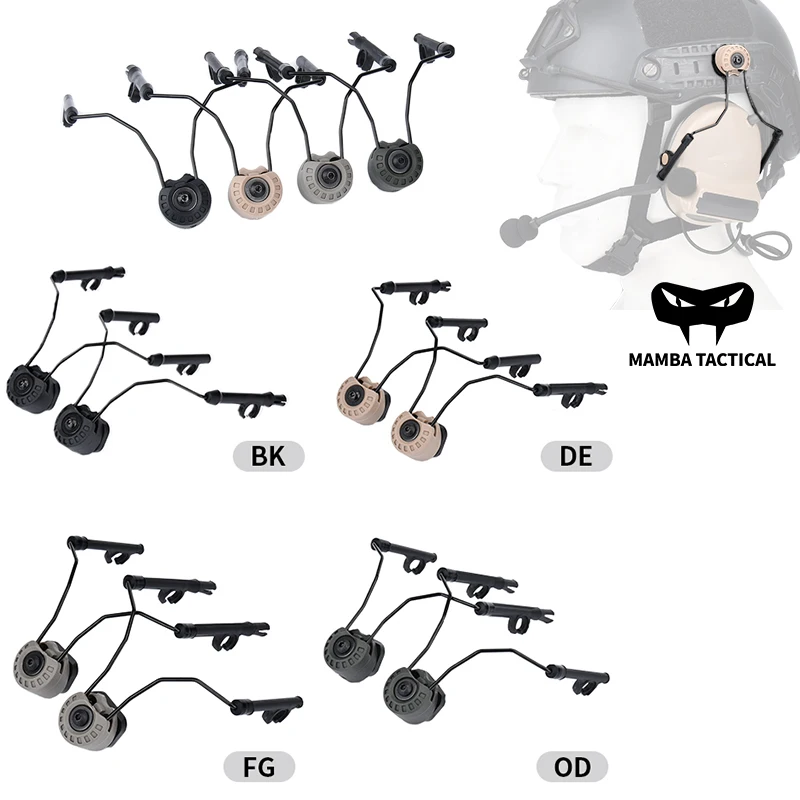 

Tactical helmet bracket C1C2headset retrofit accessories 360 ° rotation quick installation ARC rail suspension bracket removable