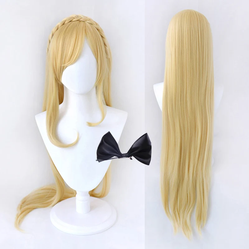 

Anime Super Dangan Ronpa Sonia Nevermind Wig Danganronpa Cosplay Wig Long Straight Braided Wig + Wig Cap