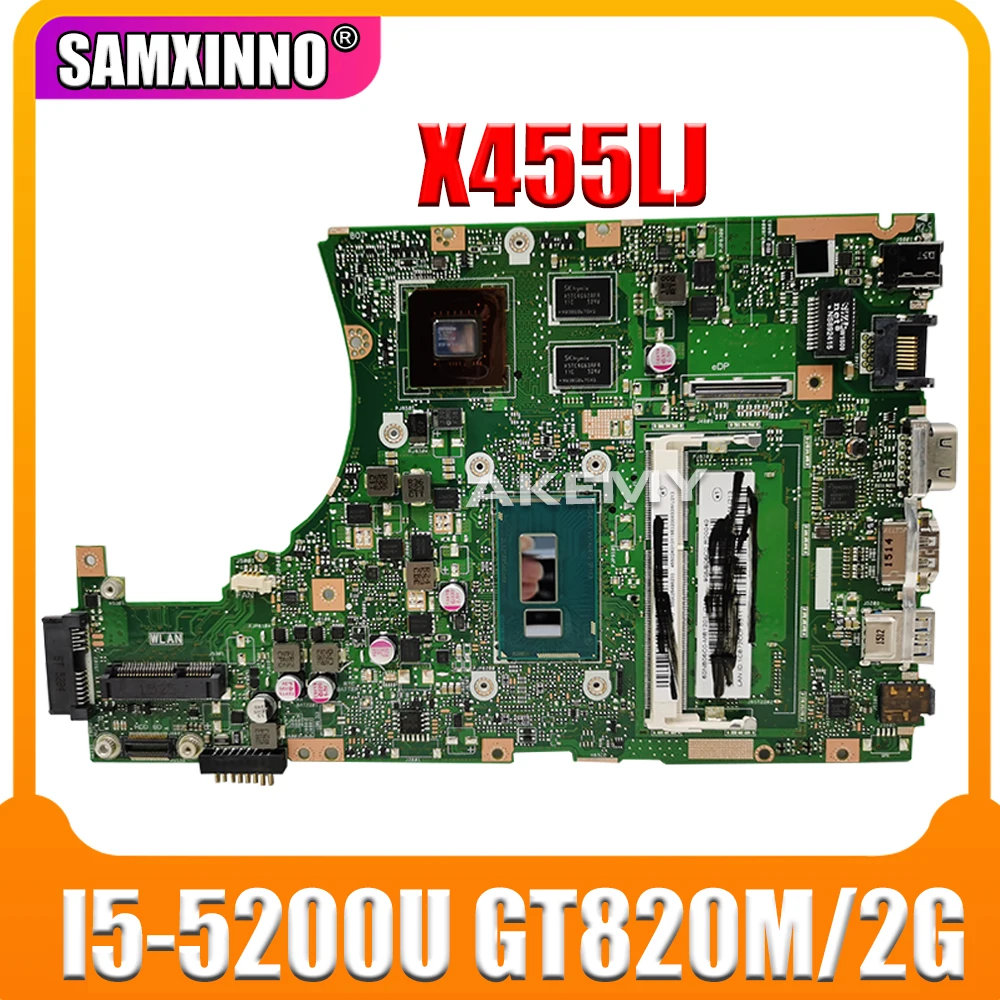 

Original For Asus X455LJ W419L VM410L Laptop Motherboard i5 CPU REV 2.1 GT820M Mainboard 100% tested
