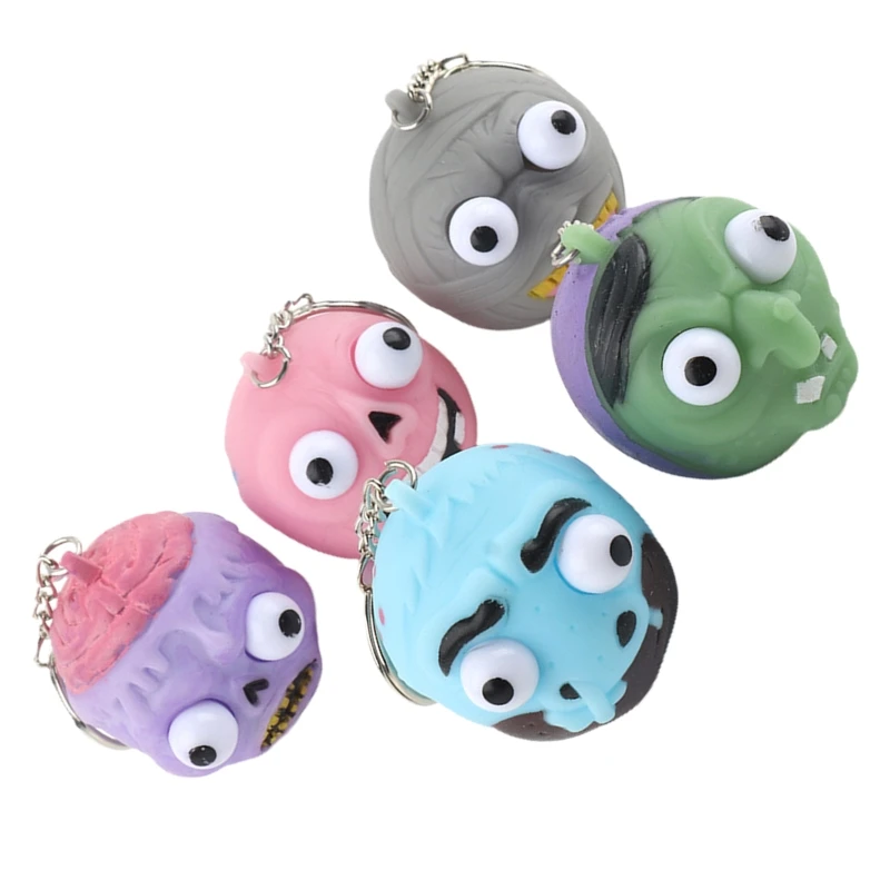 

N80C Kids Funny Bubble Squeeze Toy Keychain Portable Educational