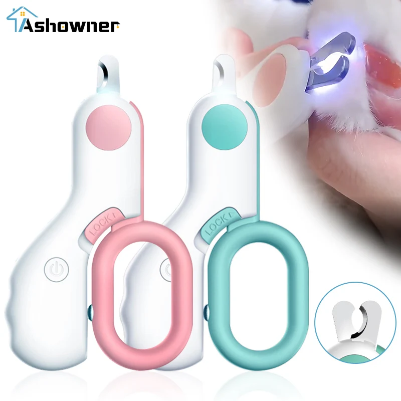 

Professional Cat Nail Clipper Cutter Scissors with Led Light Pet Nail Clipper for Dog Cat Grooming Claw Scissors Pet Products