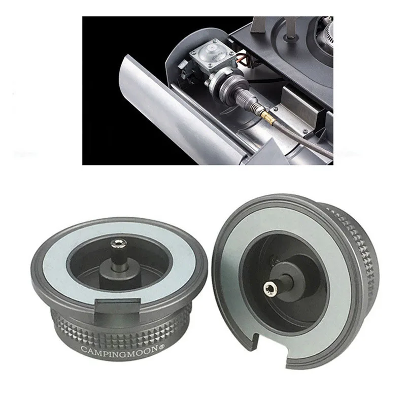 

Gas Converter Split Type Furnace Connector Adapter Outdoor Stove Adapter Cartridge Tank Adaptor for Camping Cooking Picnic Tool