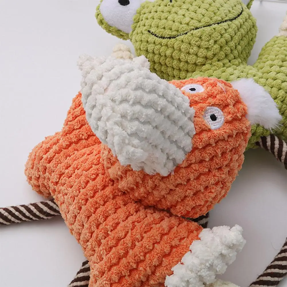 

Puppy Stuffed Toy Cartoon Shape Pet Plush Toy Animal Shaped Puppy Chew Plush Interactive Toy