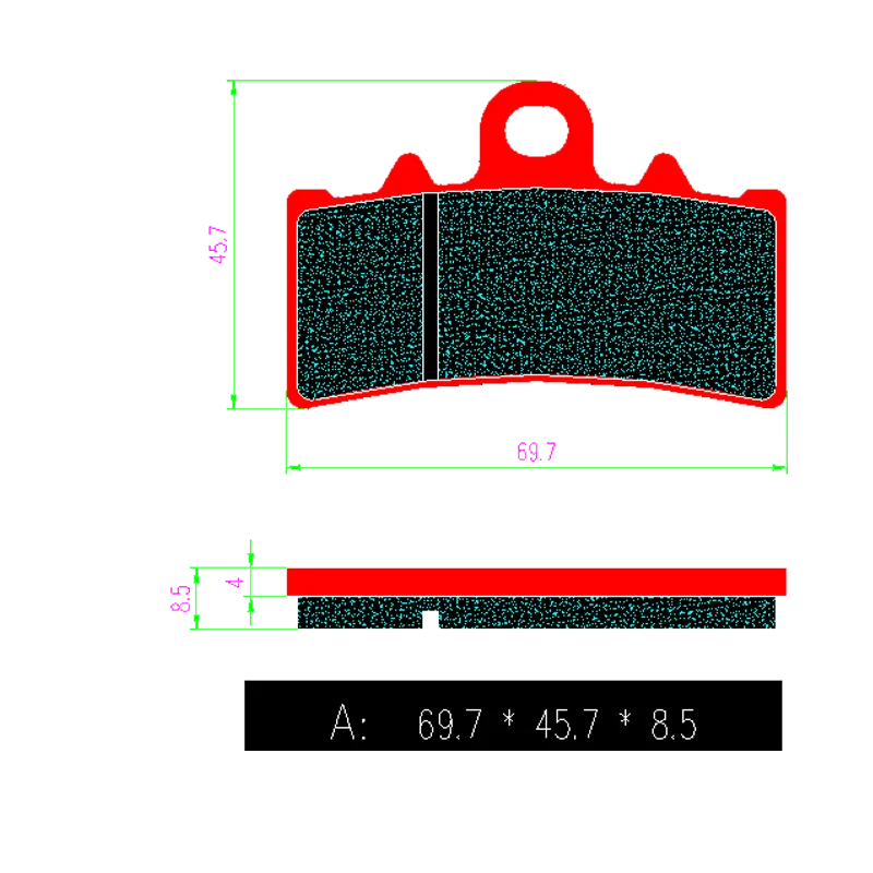 Высококачественные керамические передние и задние тормозные колодки для