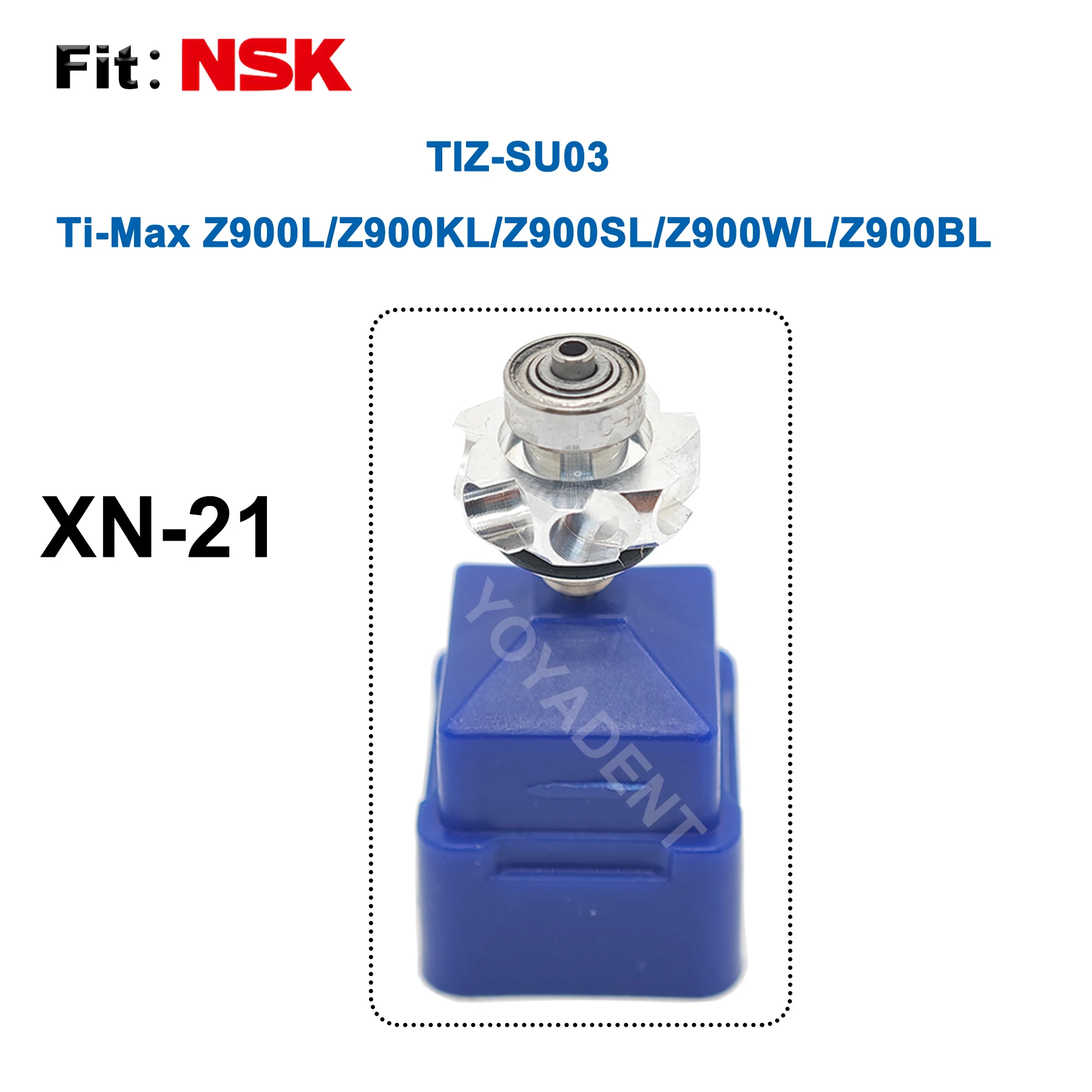 Фото Ротор стоматологического турбинного картриджа подходит для NSK Ti-Max Z800L/Z800KL/Z800SL/Z800WL/Z900L/Z900KL/Z900SL/Z900WL/высокоскоростной наконечник №3