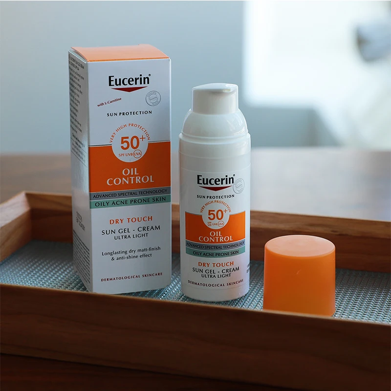 

Original Eucerin Sunscreen 50ml Cream Sunblock Control Oil SPF 50+ Waterproof Matte Facial Protect for Oily Sensitive Skin Care