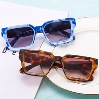 new square sunglasses 2022 fashion women luxury brand ladies vintage oversized sun glasses female big frame uv400 shades black