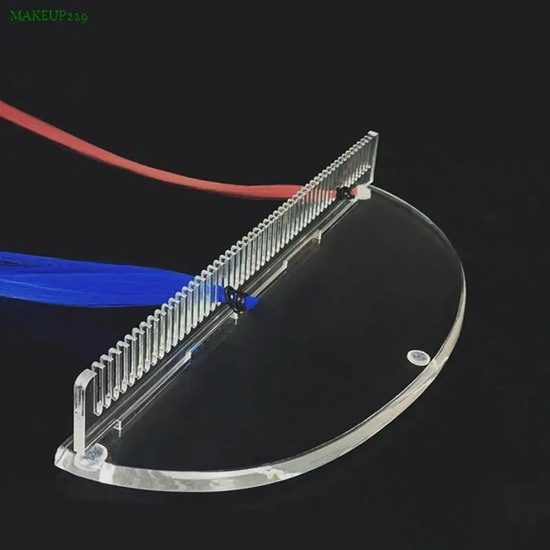 

Acrylic Salon Hair Extensions Hair Strands Holder Plate Hanger for Hair Styling Hair Extensions Holder Rack Hairstyling Display