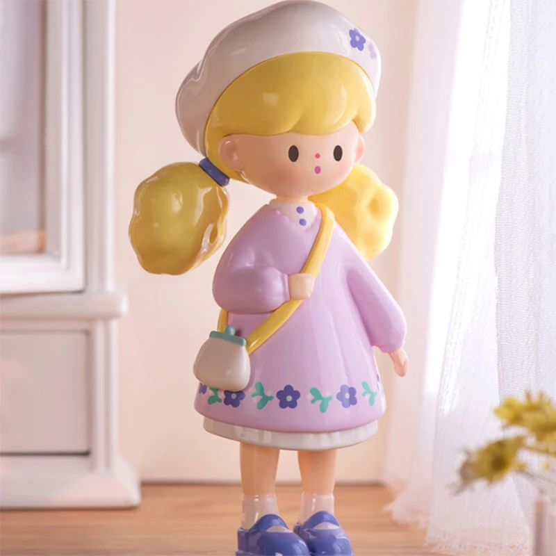 

Popcorn Sister Retro Wear Series Blind Box Toys Anime Figure Doll Mystery Box Kawaii Model Cute Ornaments For Girl Birthday Gift