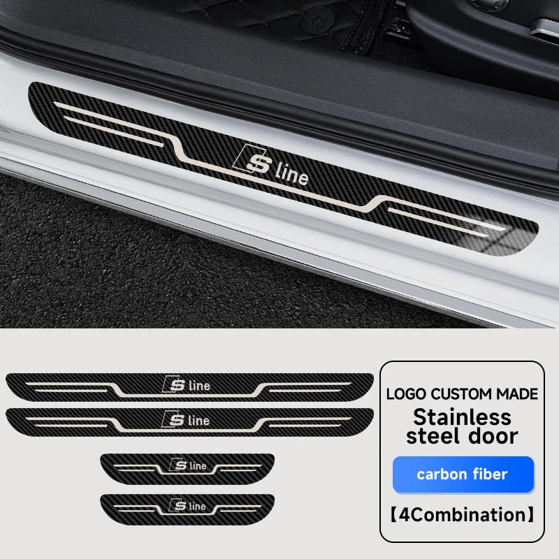 

Автомобильная накладка на порог из нержавеющей стали для Audi Sline A1 A3 A4 A5 A6 A7 A8 Q2 Q3 Q5 Q7 Q8 S3 S4 S5 S6 S7 RS3 RS4 RS5 RS6 TT