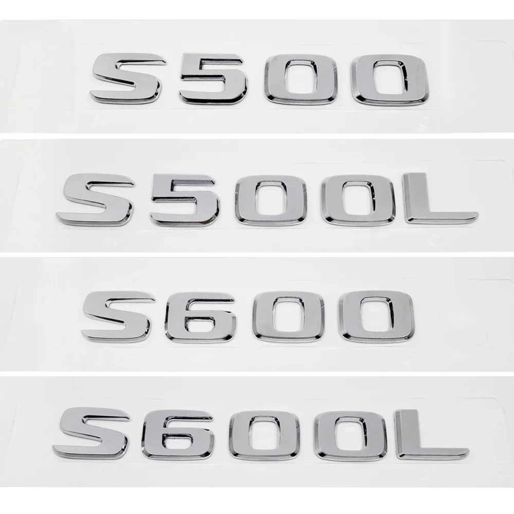 Фото АБС-пластик S500 S500L S600 S600L багажник задний логотип значок эмблема наклейка для Mercedes Benz S Class W126 W140 W220 W221 W222 C217 №1