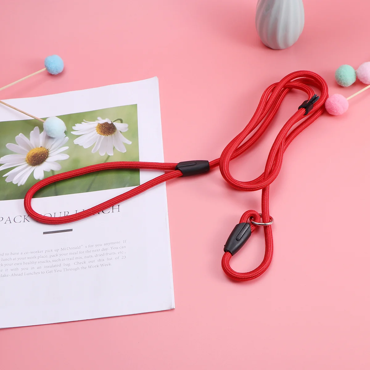 

Leash Dog Rope Petwalking Training Nylon Supplies Collar Dogsoutsideclimbingbathing Reflective Catadjustable Loop Traffic