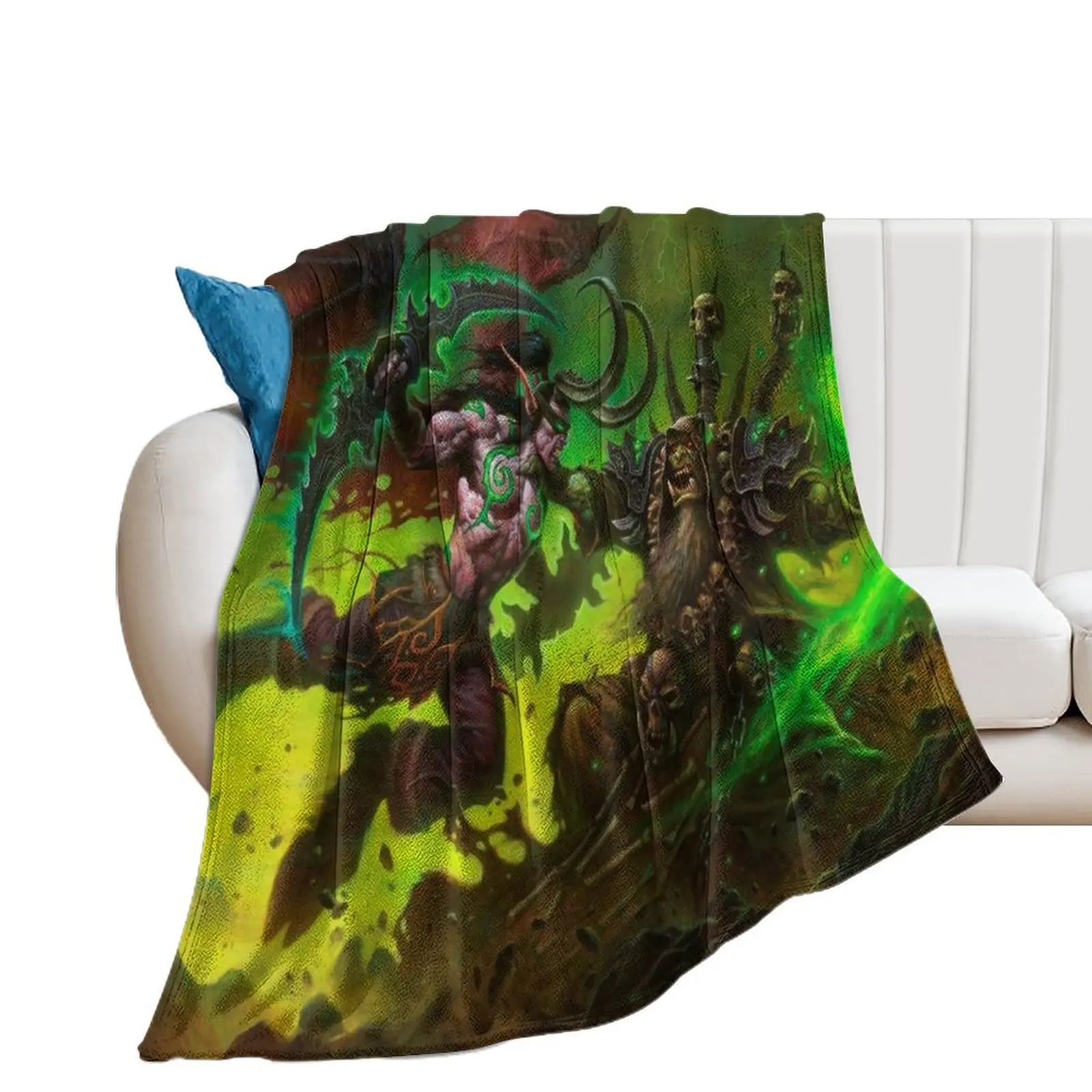 Одеяло Illidan Stormrage Battle Guldan милые одеяла в клетку с индивидуальным подарком