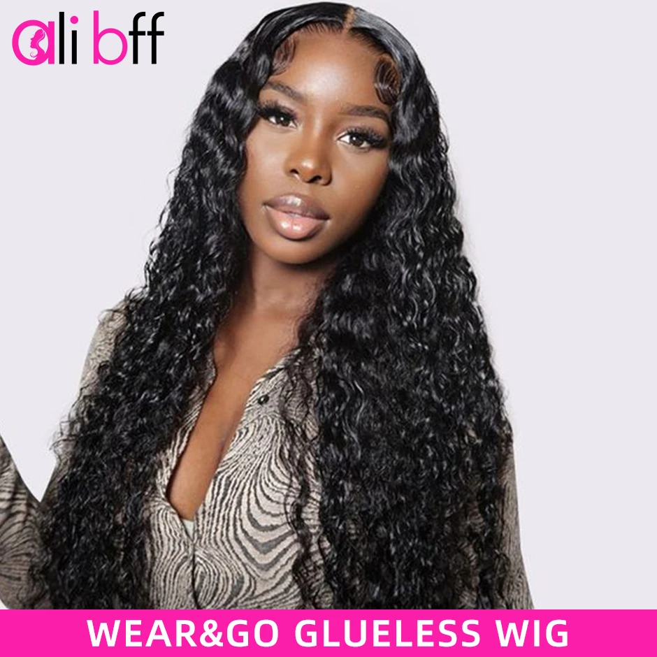 

Water Wave Lace Front Wig Human Hair Glueless Preplucked Human Wigs Ready To Go HD Lace Closure Wigs For Women Pre Cut