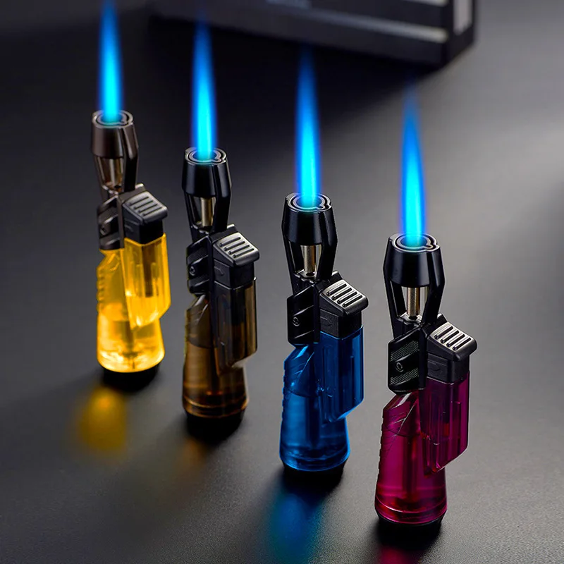Прозрачная газовая турбо-зажигалка аксессуары для курения ветрозащитные