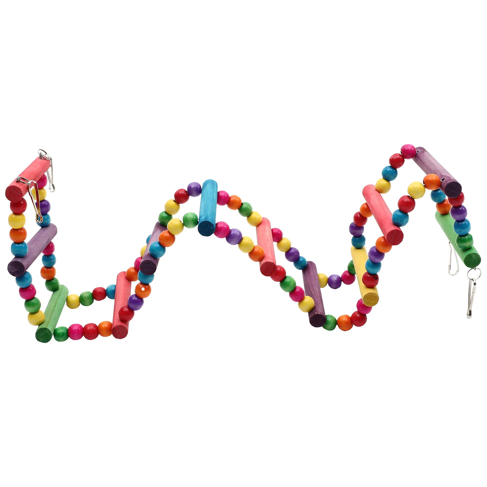 

Ladder Bird Parrotcageclimbing Grinding Claw Resistant Bite Hanging Budgerigar Supplies Stand Perch Acrylic Birds Tearing Pet